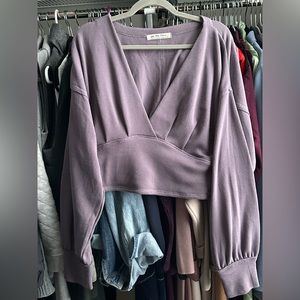 Free People All Nighter Thermal Top | Large | Fallen Fig | EUC